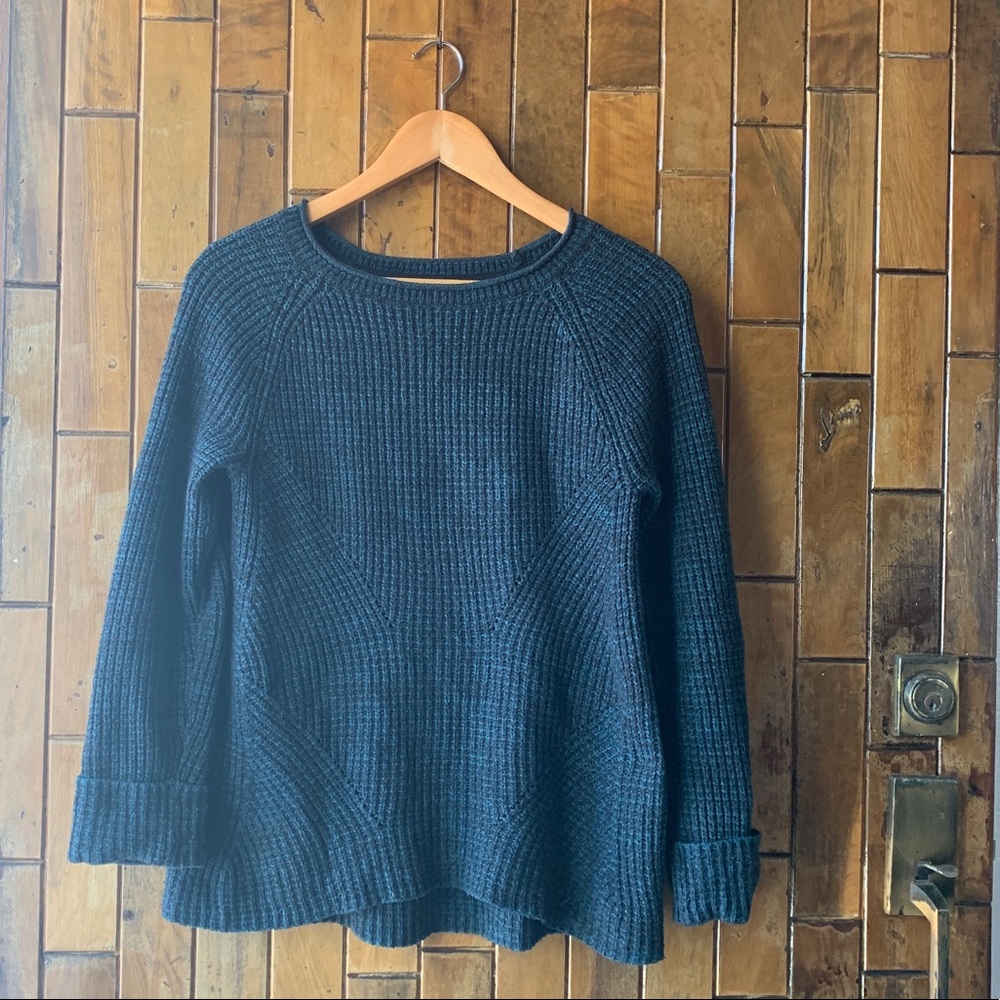Knit Sweater in Teal and Black